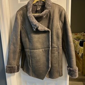 GAP Women's Gray Teddy Jacket